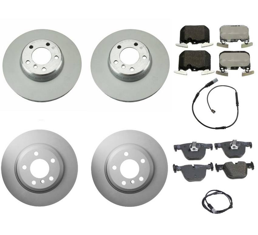 BMW Brake Kit - Pads and Rotors Front &  Rear (340mm/330mm)